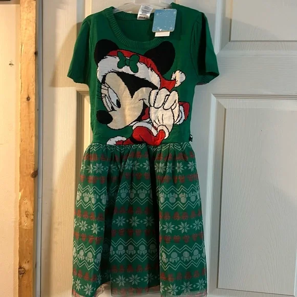 Disney | Dresses | Disney Minnie Mouse Sweater Dress Christmasholiday New  With Tags L 12 | Poshmark
